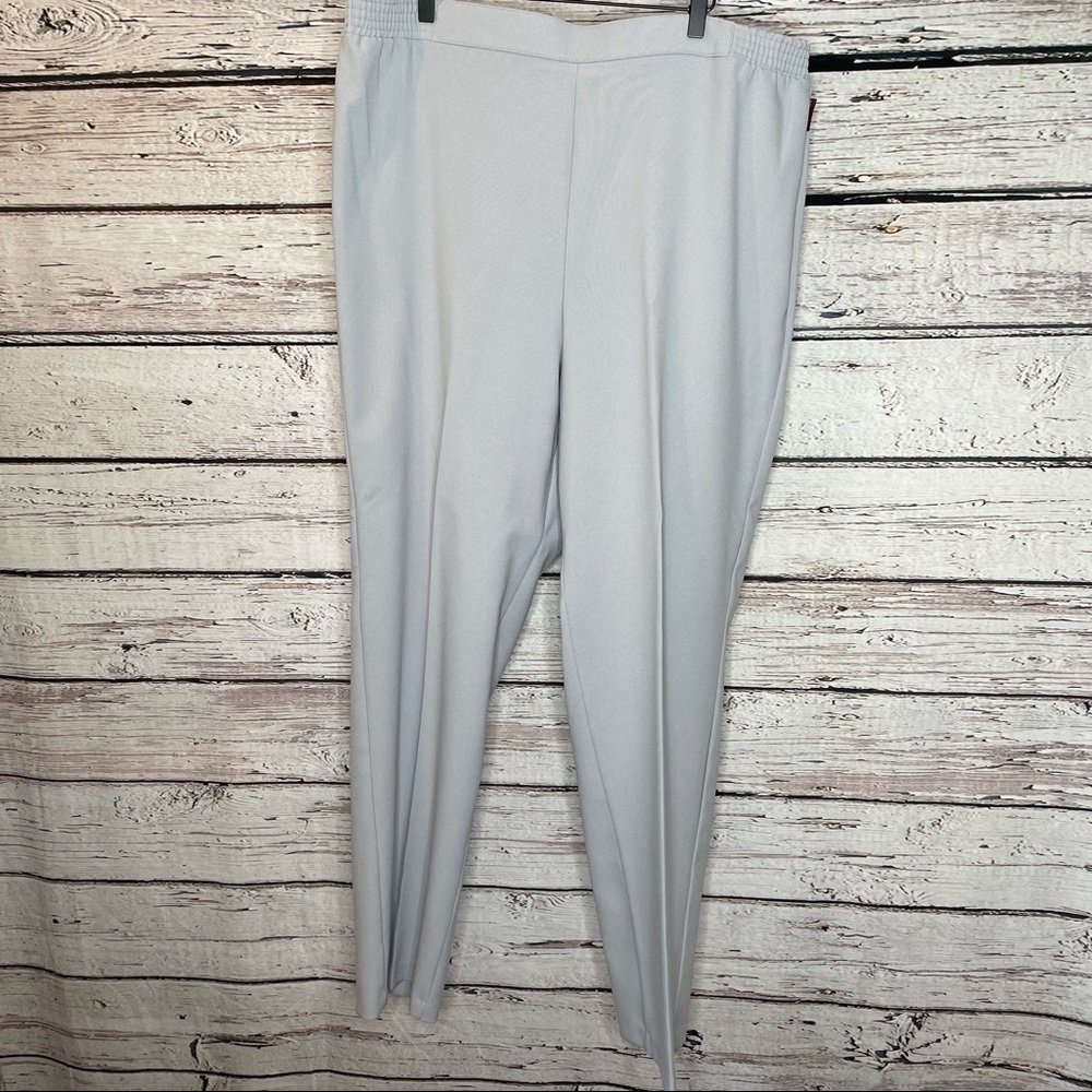 Vintage Jordache Plus Size 40 Polyester Granny Pants Straight Leg PullOn Elastic